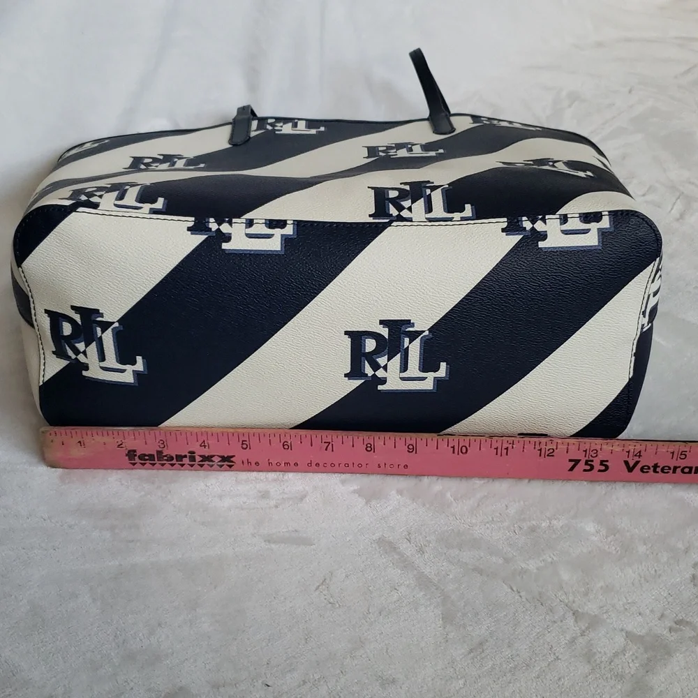 Ralph Lauren Navy and White Tote‎ Bag ( Spring 1 Navy)